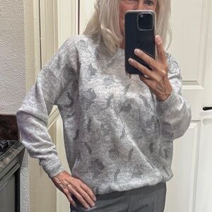 Gorgeous Brunello Cucinelli  Mohair Blend  w/Palettes Pullover Knit Sweater XS